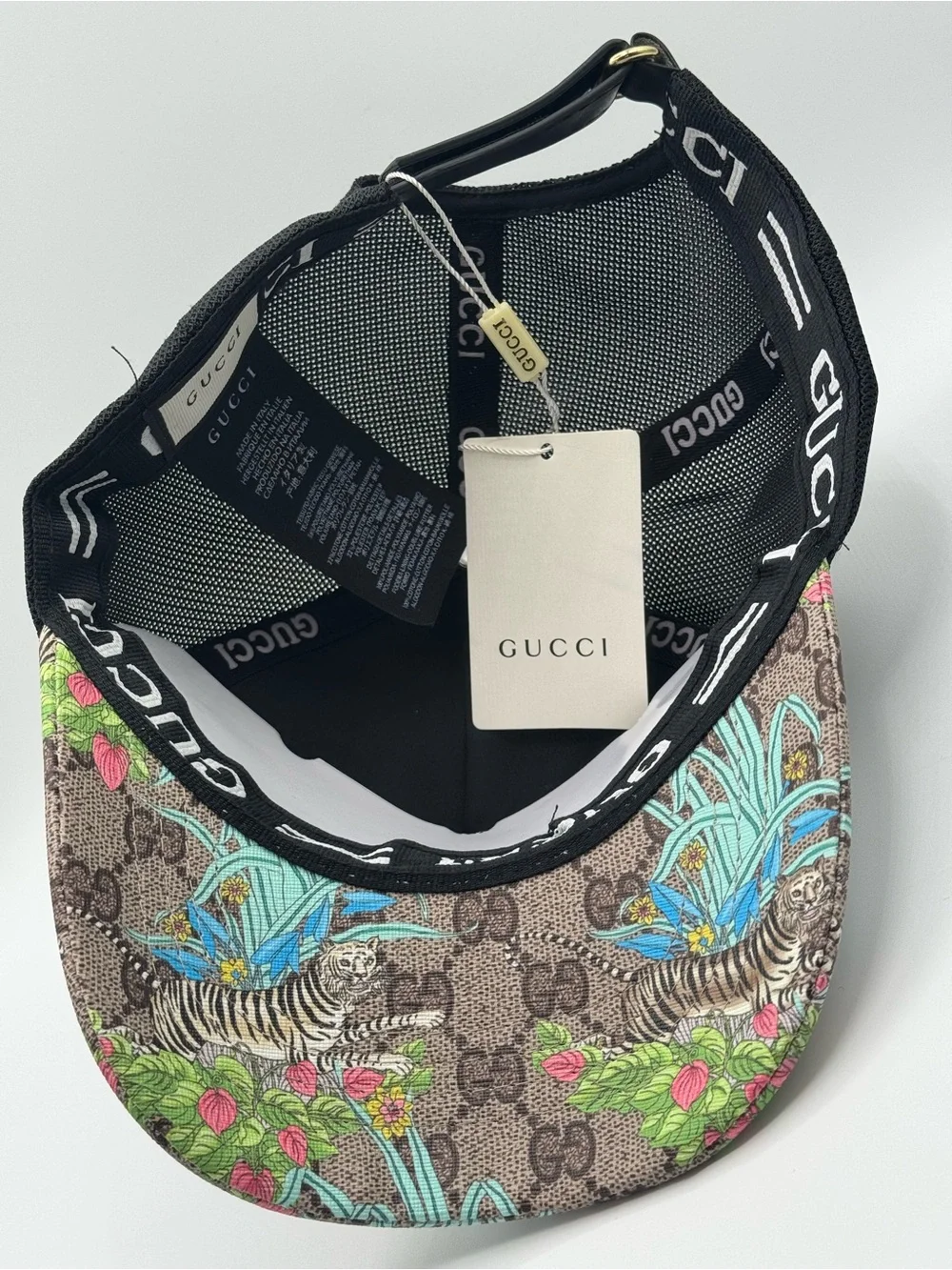 Gucci Tropical Tiger Trucker Hat
